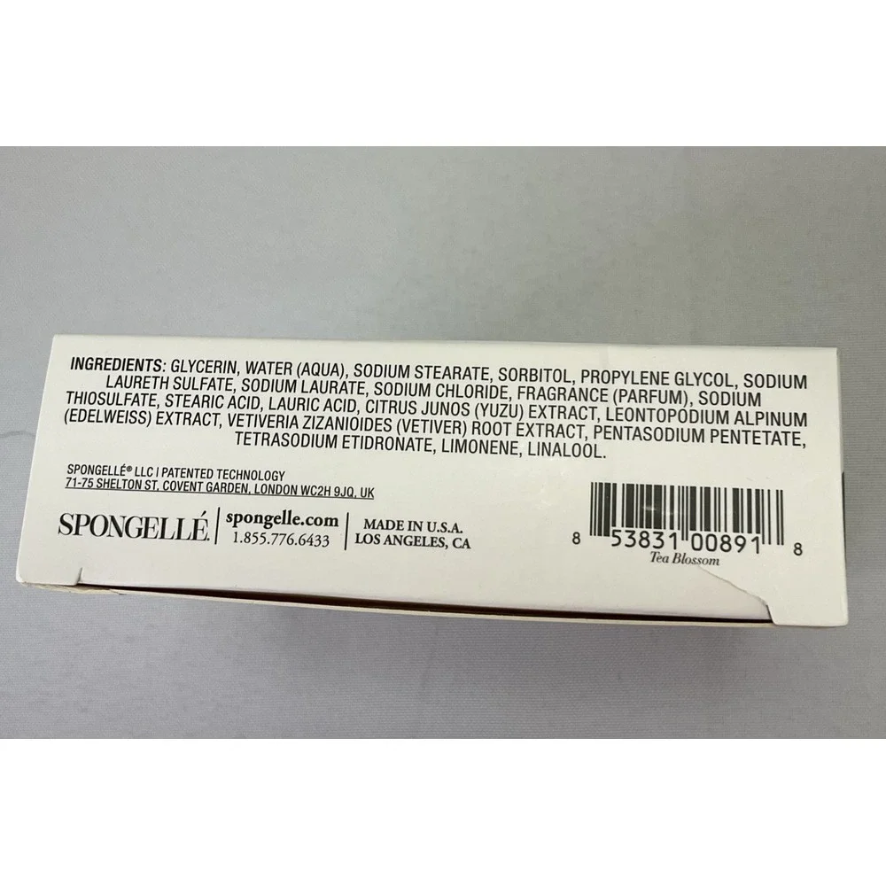 Spongelle Tea‎ Blossom Body Wash Infused Buffer Multi-Use 3oz/85g